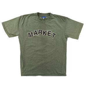 Market Shirt Mens Large Green Graphic Tee‎ In Our Own Little World Bonsai Tree